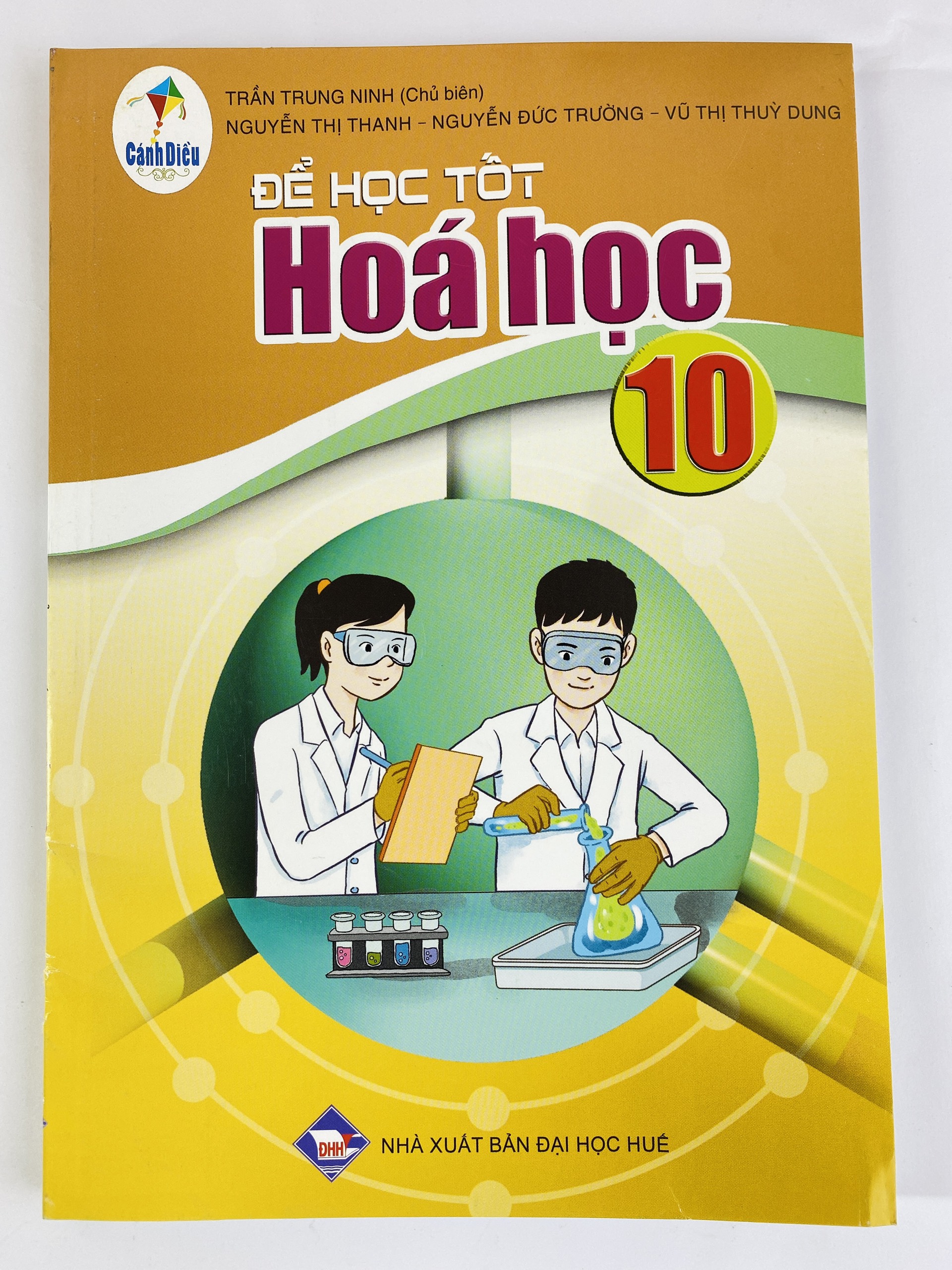 Sách - Để học tốt Hoá học 10 Cánh Diều và 2 tập giấy kiểm tra kẻ ngang vỏ xanh