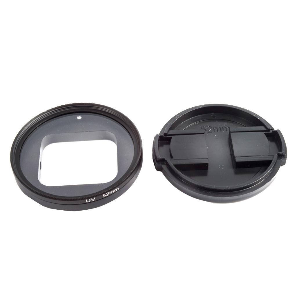 52mm Round Circle    Filter with Lens Cover For  5 Black