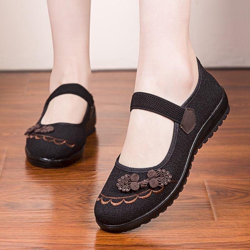 Giày bệt nữ trung niên, giày lười slipon cho bà cho mẹ