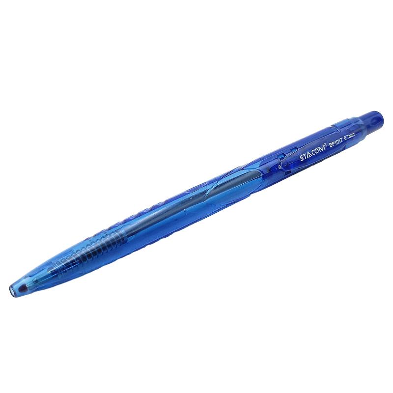 Bộ 6 Bút Bi Stacom - BP1017-C 0.7mm - Màu Xanh