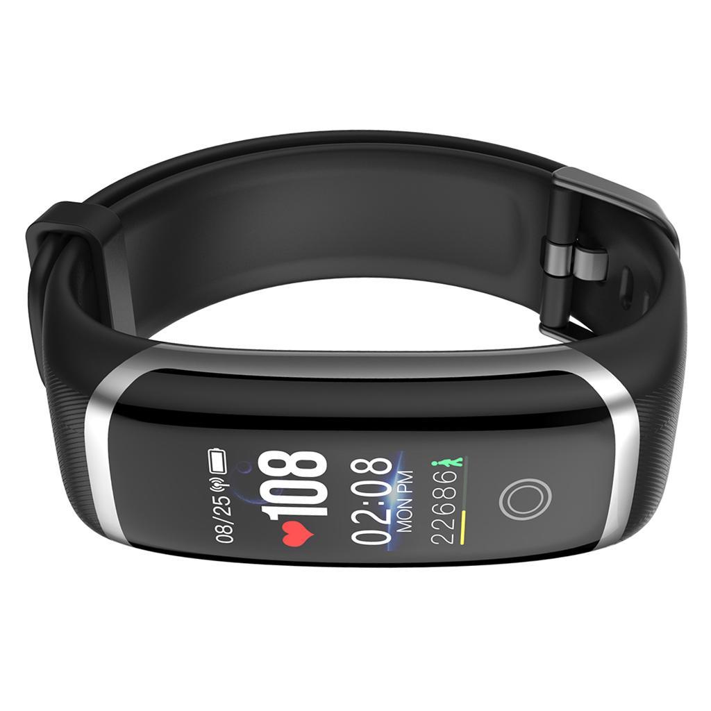 Lerbyee Sport Fitness Tracker M4 Smart Heart Rate Monitor Wristband Silver +