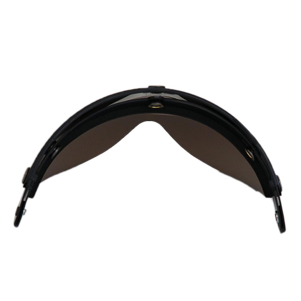 Motorcycle Helmets 3/ 3-Snap  Up  with Lens Brown