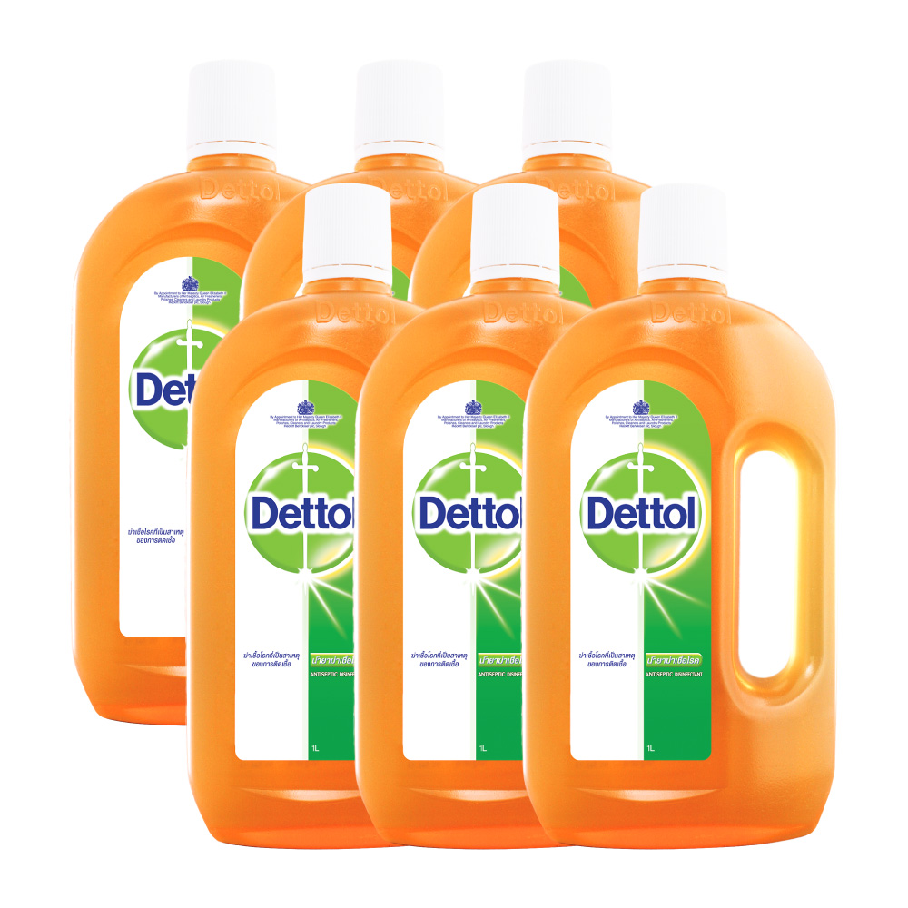 Combo 6 Dung dịch diệt khuẩn đa năng Dettol 1L