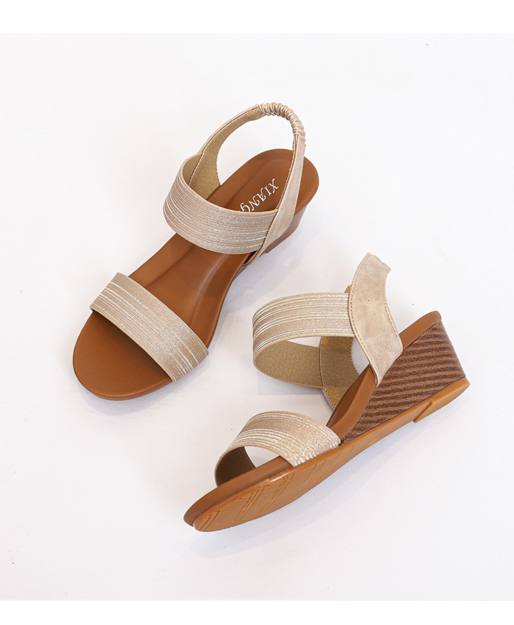 Giày quai ngang nữ giày sandals nữ dép quai hậu nữ cao 5 cm - 1418-169A