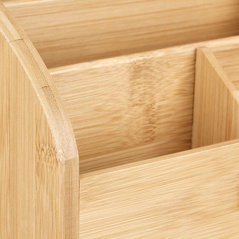 Hộp đựng đồ dùng để bàn bằng gỗ TACHI.DEOR-024 | D13.5 x R33 x C28cm | Hộp gỗ đựng văn phòng phẩm | Hộp đựng mỹ phẩm