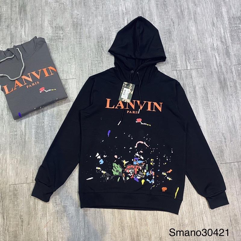 Áo nỉ Hoodie nam nữ LANVIN vẩy sơn siêu hot, kèm video ảnh thật