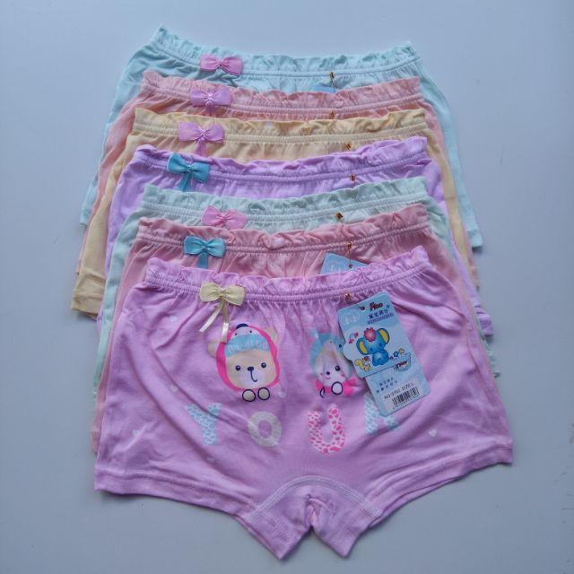 Combo quần chíp đùi bé gái cao cấp cotton mát 100%