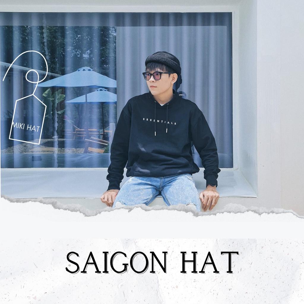 Mũ nồi tròn miki hat nam nữ không vành lông cừu basic phong cách Hàn Quốc SAIGON HAT