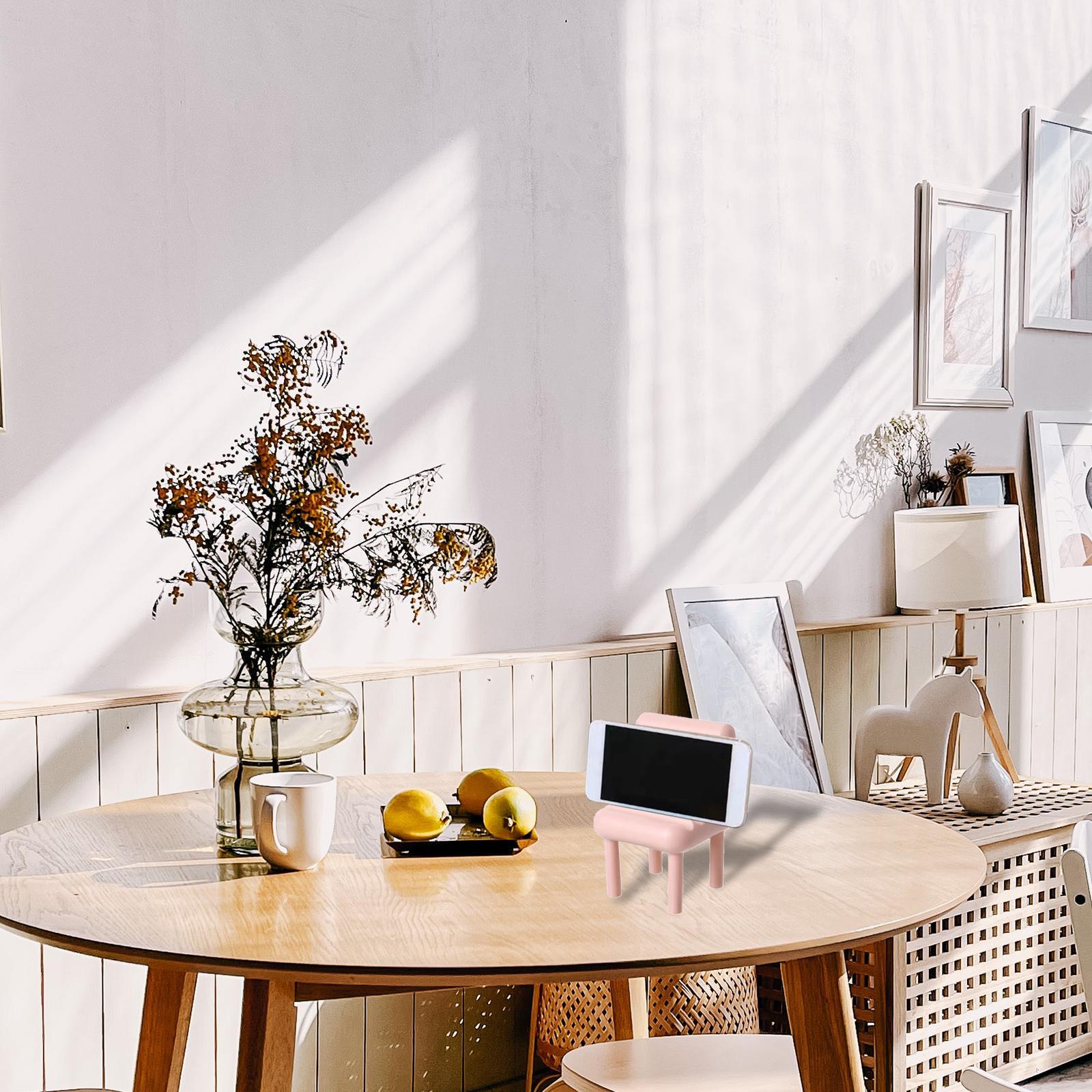 Chair Phone Holder Smartphone Ornaments Cradle Desktop for Home 3x