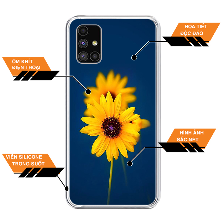 ỐP LƯNG DẺO CHO ĐIỆN THOẠI SAMSUNG GALAXY M51 - 0340 SUNFLOWER07 - HÀNG CHÍNH HÃNG