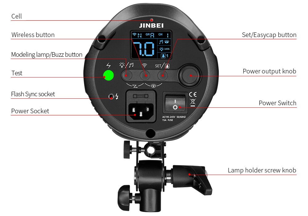 Đèn flash Jinbei DPX 600 - Hàng chính hãng