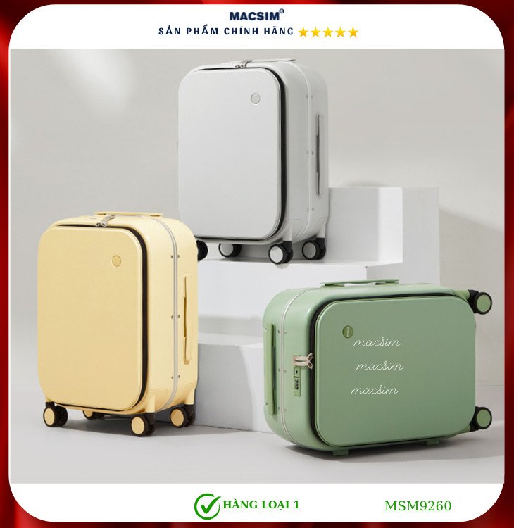 Vali cao cấp Macsim MiXi MSM9260- màu xanh ( 20 incher )