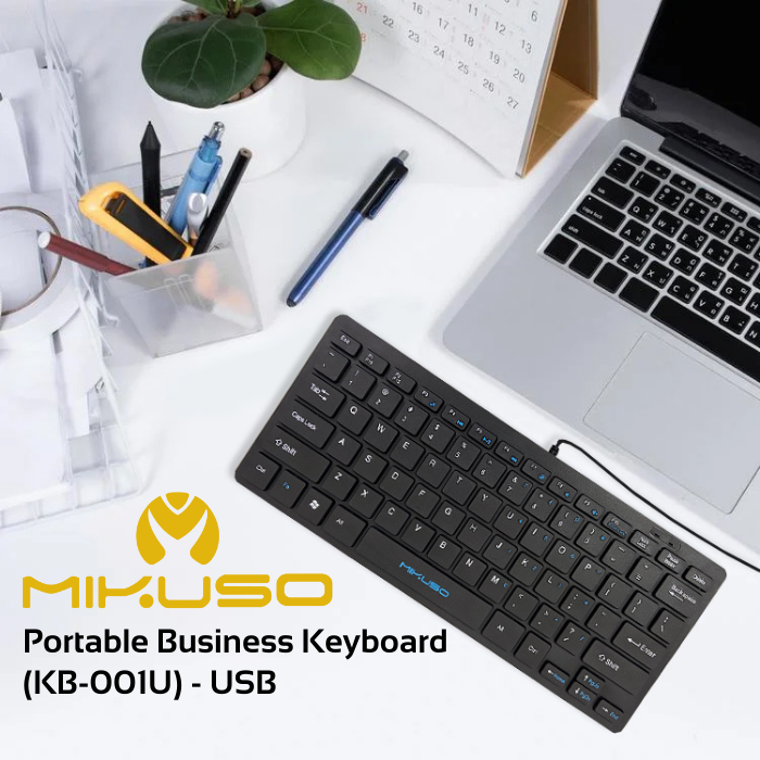 BÀN PHÍM MKS KB-001U MINI MÀU ĐEN USB SIÊU NHỎ GỌN KẾT NỐI ĐA PHƯƠNG TIỆN-HT