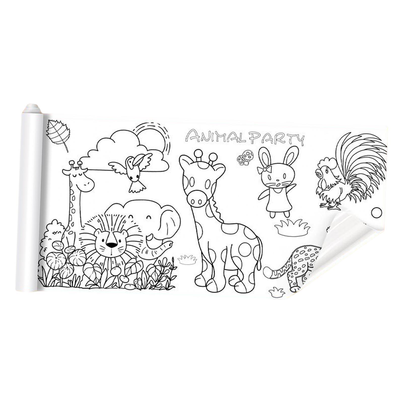 Portable Children Drawing Roll Poster Student Children