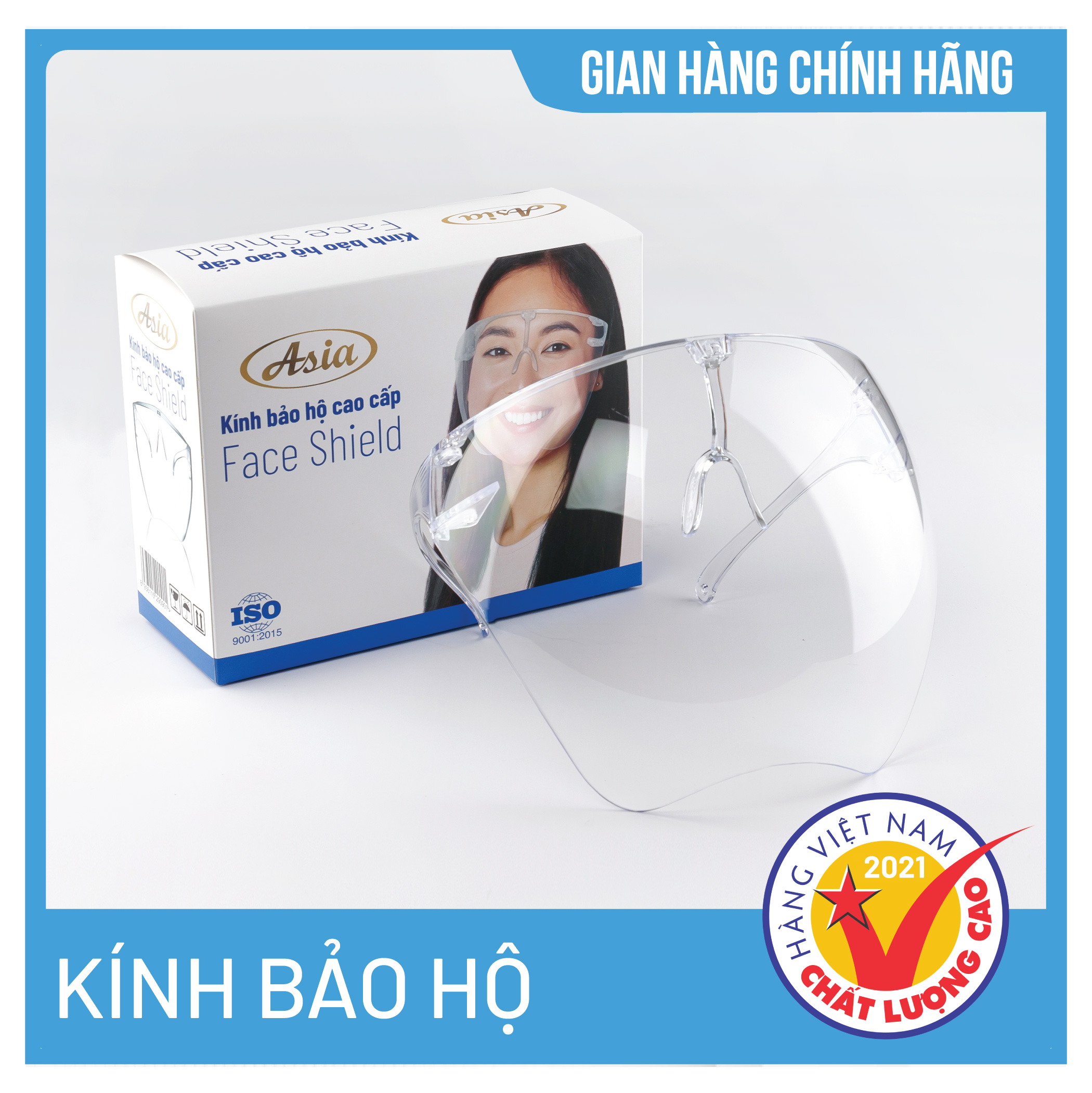 Kính chống giọt bắn cao cấp Asia - Face Shield - Phòng dịch covid, Chống khói bụi, Chống đọng sương, Bảo vệ mắt -  Đủ màu sắc