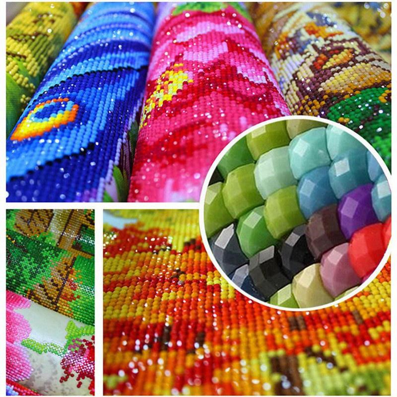 DIY Hut River Forest Cabin Garden Diamond Painting Kits for Adult Full Drill Landscape Arts Craft for Home Wall Decor