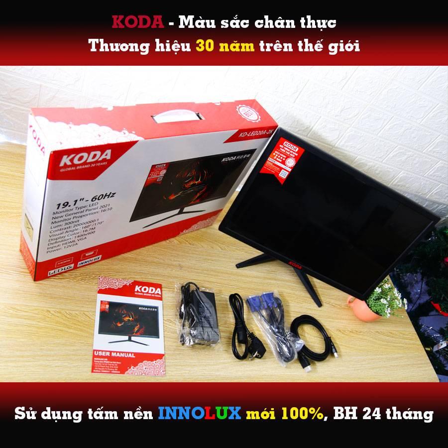 Màn hình máy tính KODA - KD-LED24 inch - Độ Phân Giải 2K - Góc Nhìn Rộng - kết nối VGA / HDMI (Đen) - Hàng Chính Hãng