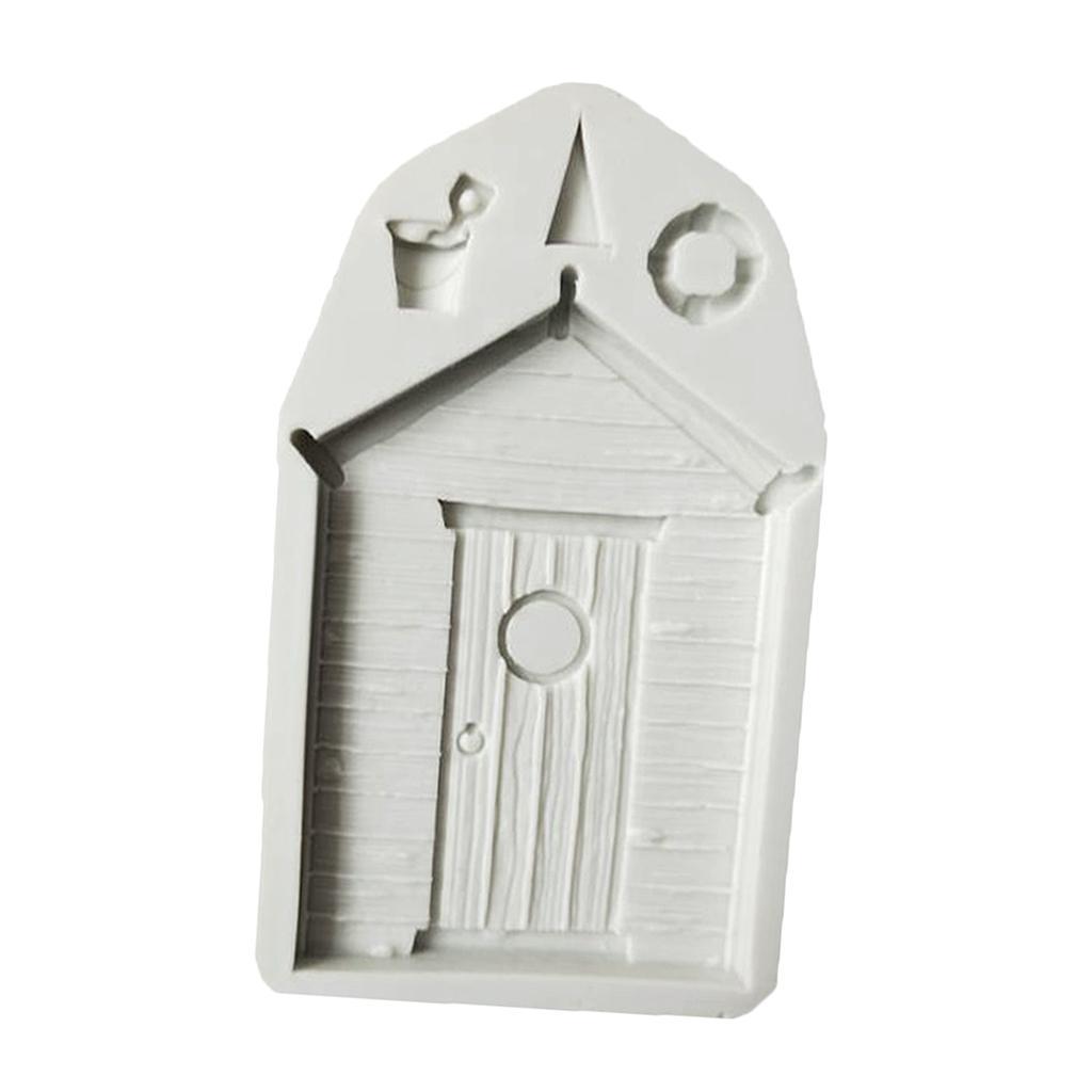 3D Wooden House Silicone Fondant Mould Cake Decorating Chocolate Baking Mold