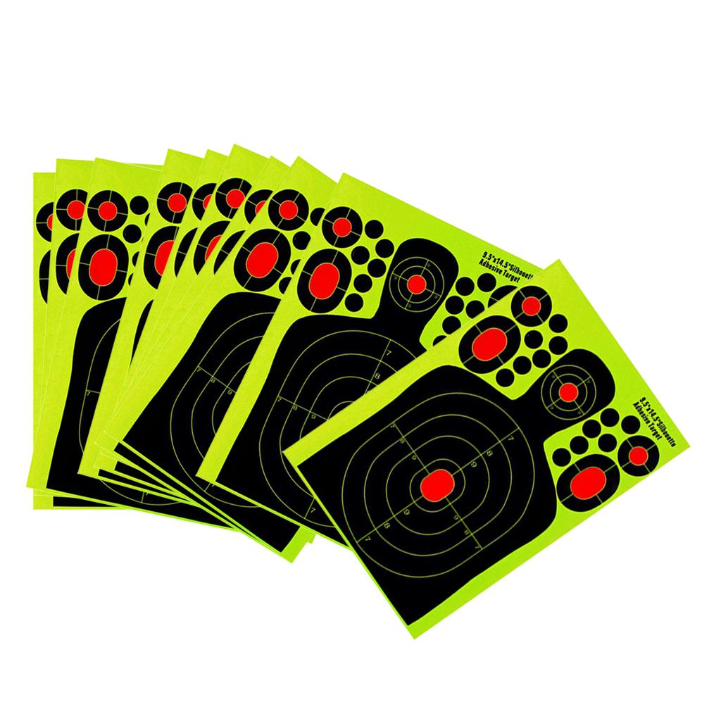 20 Pieces Splatter Reactive Self Adhesive Shooting Targets Gun