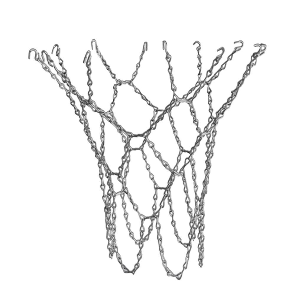 Heavy Duty Metal Chain  Basketball Net for Standard Indoor or Outdoor Basketball Hoop Rim