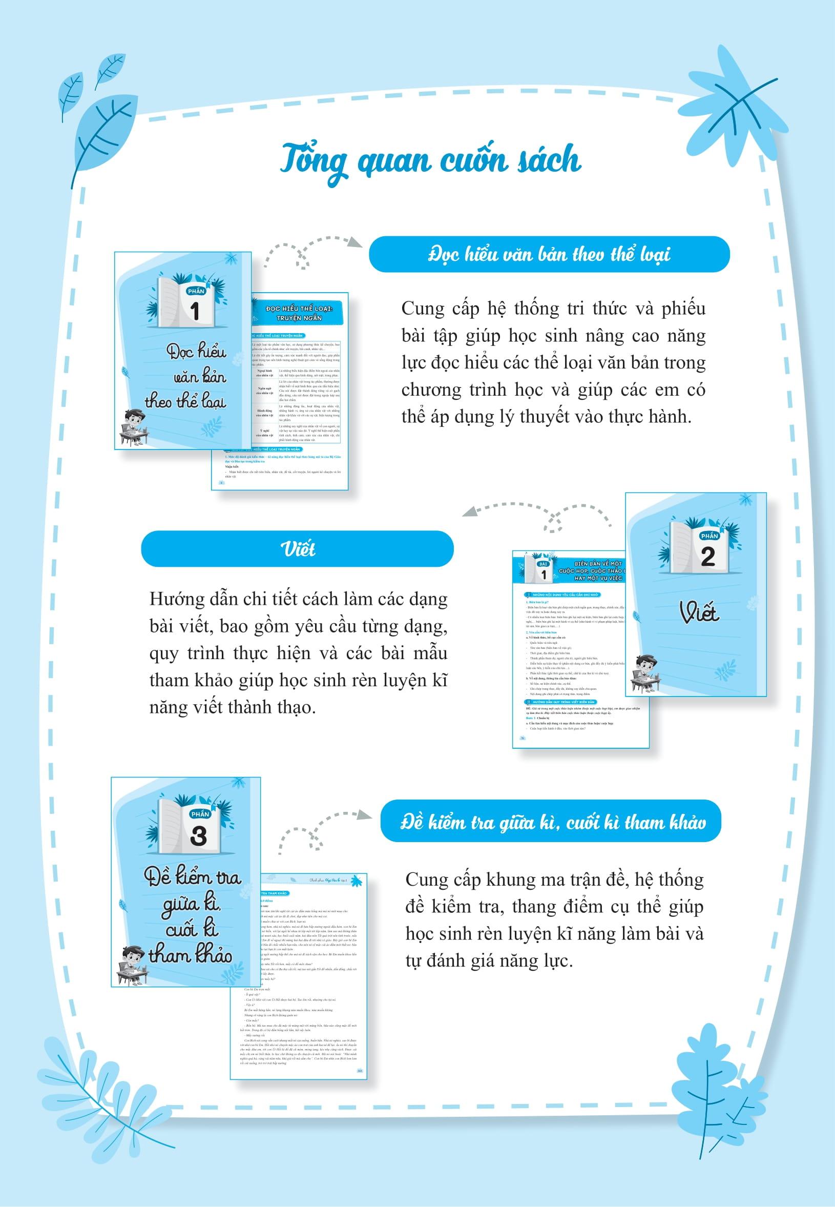 Sách - Chinh Phục Ngữ Văn - Kỹ Năng Đọc Hiểu Và Viết Theo Các Thể Loại Lớp 6 - Tập 2