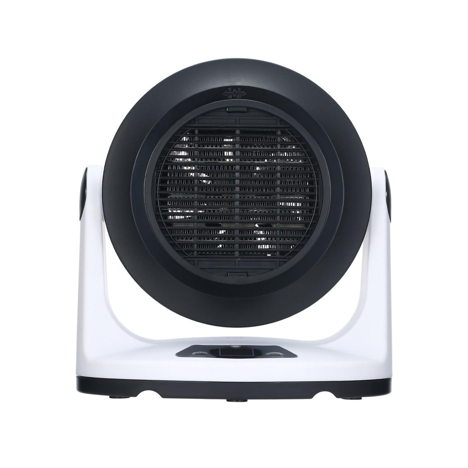 Quạt sưởi điện mini 1000W với bộ hẹn giờ điều khiển từ xa có 3 chế độ xoay 360 độ