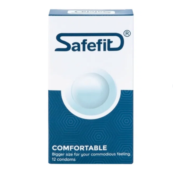 Bao cao su siêu mỏng Safefit Comfortable size 52mm - hộp 12 chiếc