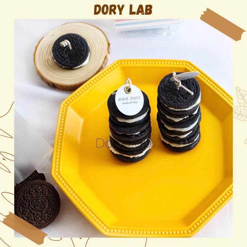 Nến Thơm Bánh Oreo 4 Tầng Tinh Dầu Thiên Nhiên, Phụ Kiện Trang Trí - Dory Lab