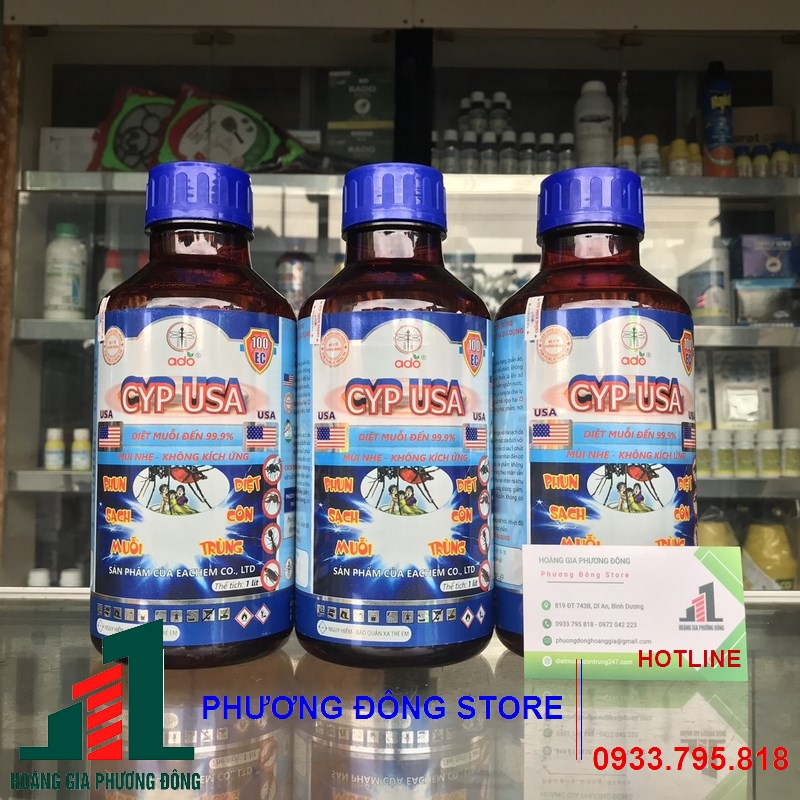 Thuốc diệt muỗi CYP USA 100EC _ Chai 1 lít