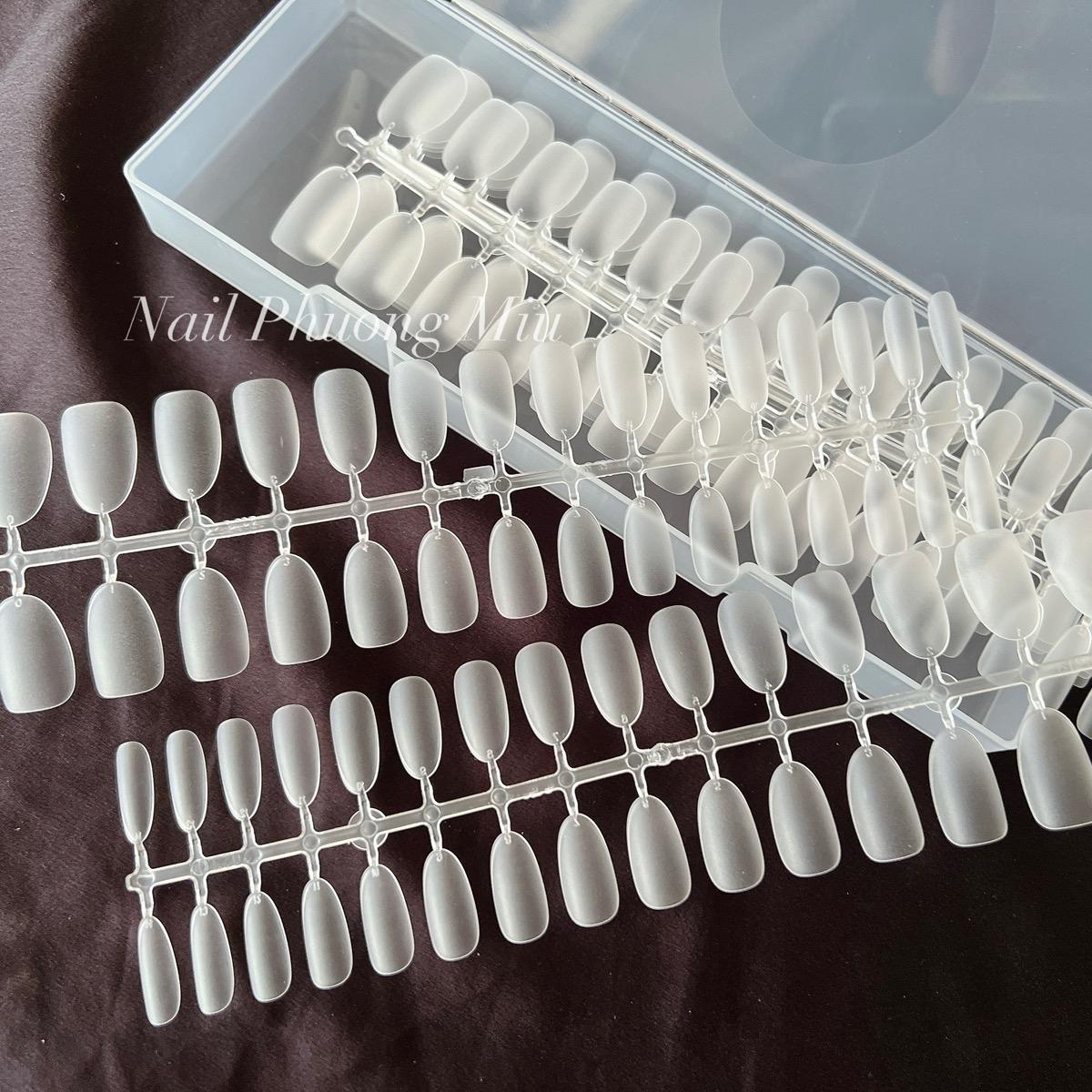 Hộp 240 Móng Up Ngắn Tròn Hạt Na, Vuông Ngắn Làm Nail, Bầu Dẻo Ôm Form Cao Cấp, Nhẹ Bền Đẹp, Móng Úp Dễ Gắn, Làm Móng Đẹp Tự Nhiên