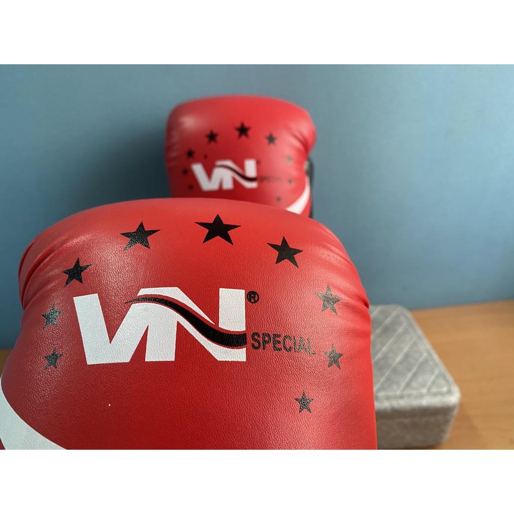 Găng Boxing VN BN biến thể Lỏi đúc cao su hàng có 3 màu và 3 size lựa chọn rất hợp lý phù hợp với người việt nam