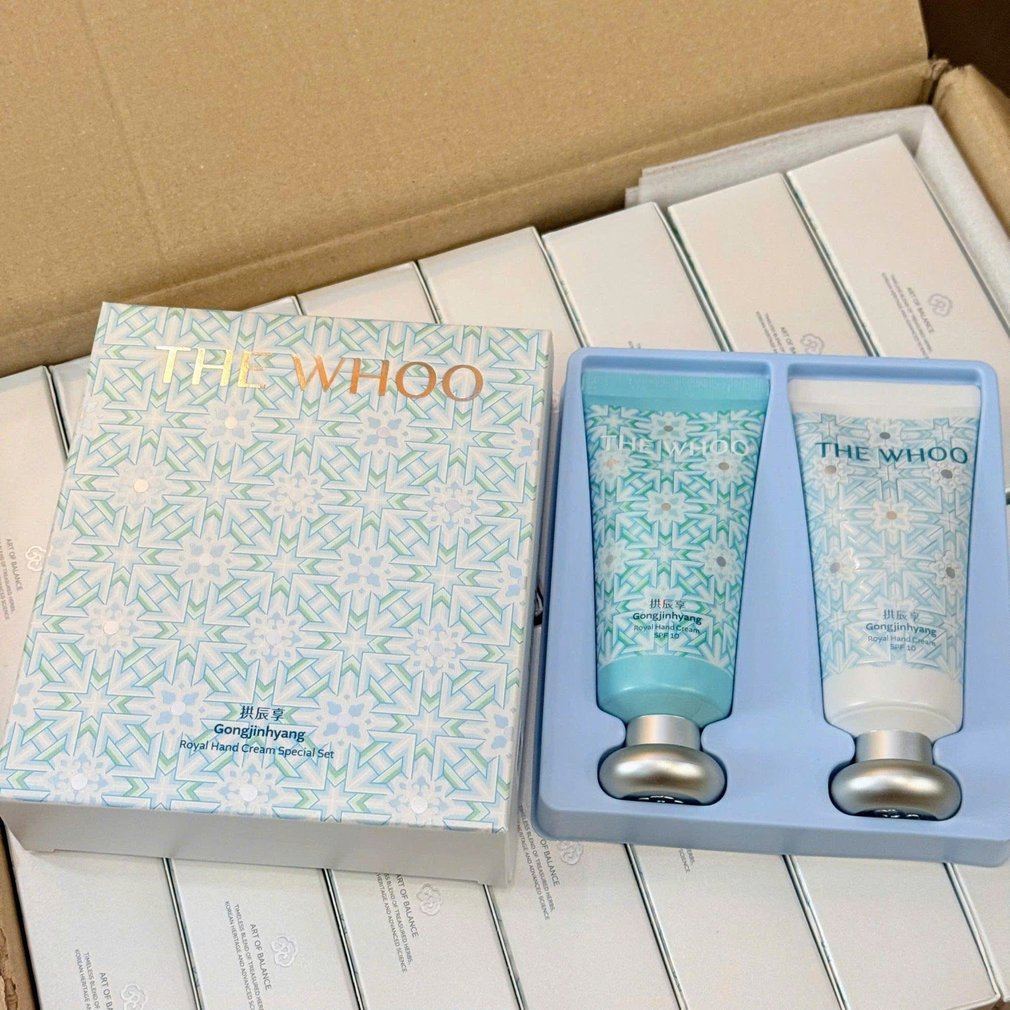 Kem Dưỡng Da Tay Whoo Royal Hand Cream SPF10 set