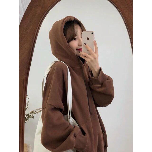 Áo hoodie trơn Bigsize form rộng