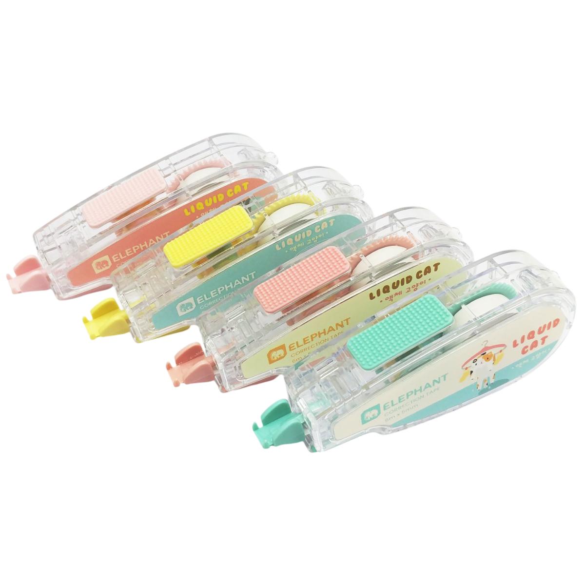 Xóa Kéo Liquid Cat - 6mm x 5m - Elephant (Mẫu Màu Giao Ngẫu Nhiên)