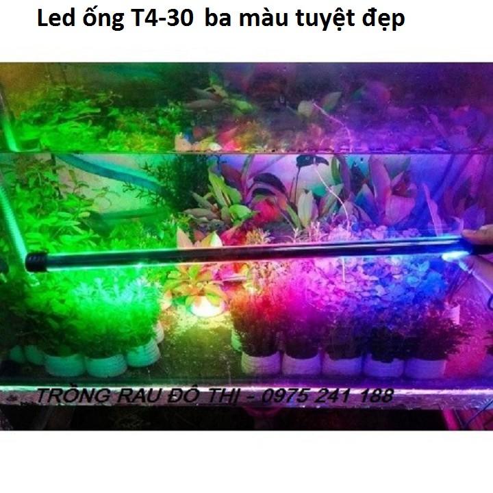 Đèn led chìm bể cá siêu sáng T4-30, 4W, dài 28.5cm, phù hợp cho bể 30-40cm