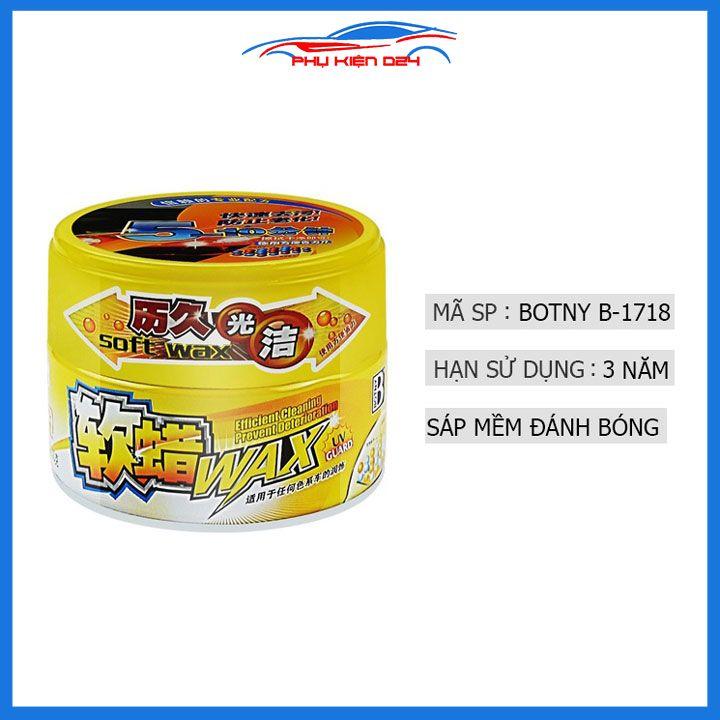 Sáp đánh bóng sơn xe Botny Soft Wax Bb-1718 bảo vệ bề mặt sơn, chống tia UV, trọng lượng 300g