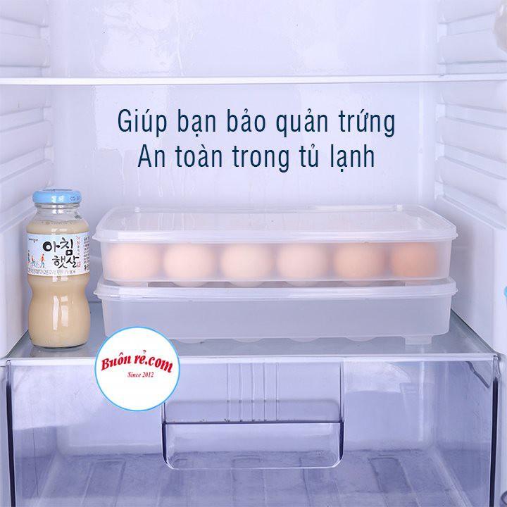 Hộp đựng trứng 24 quả có nắp đậy nhựa Việt Nhật , khay bảo quản trứng không bị vỡ chắc chắn