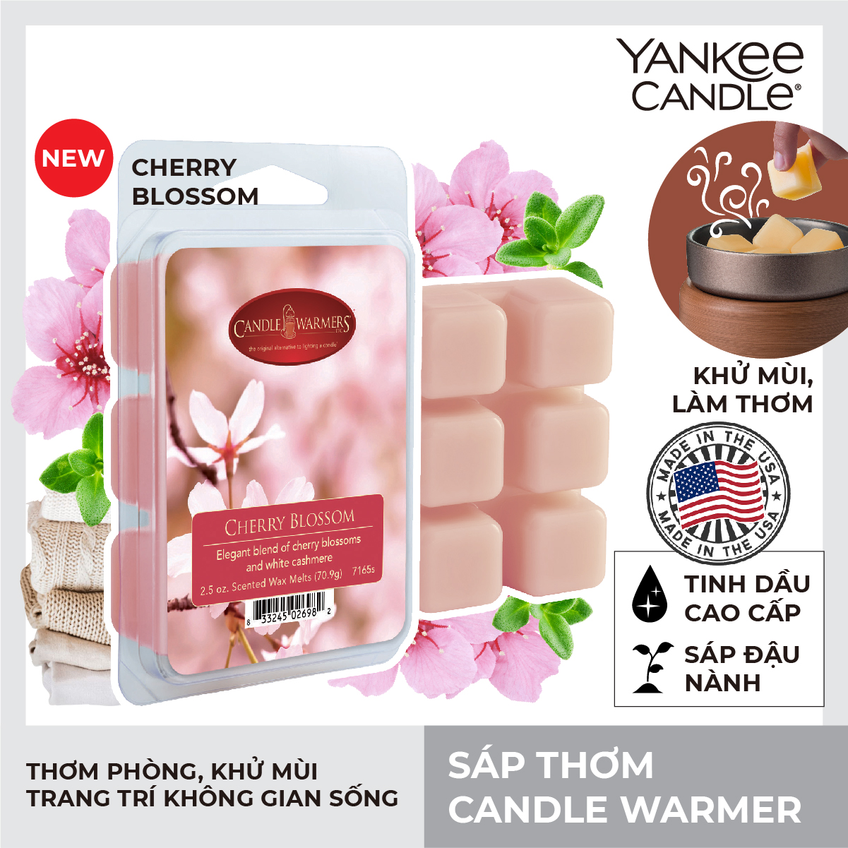 Sáp thơm Candle Warmer - Cherry Blossom