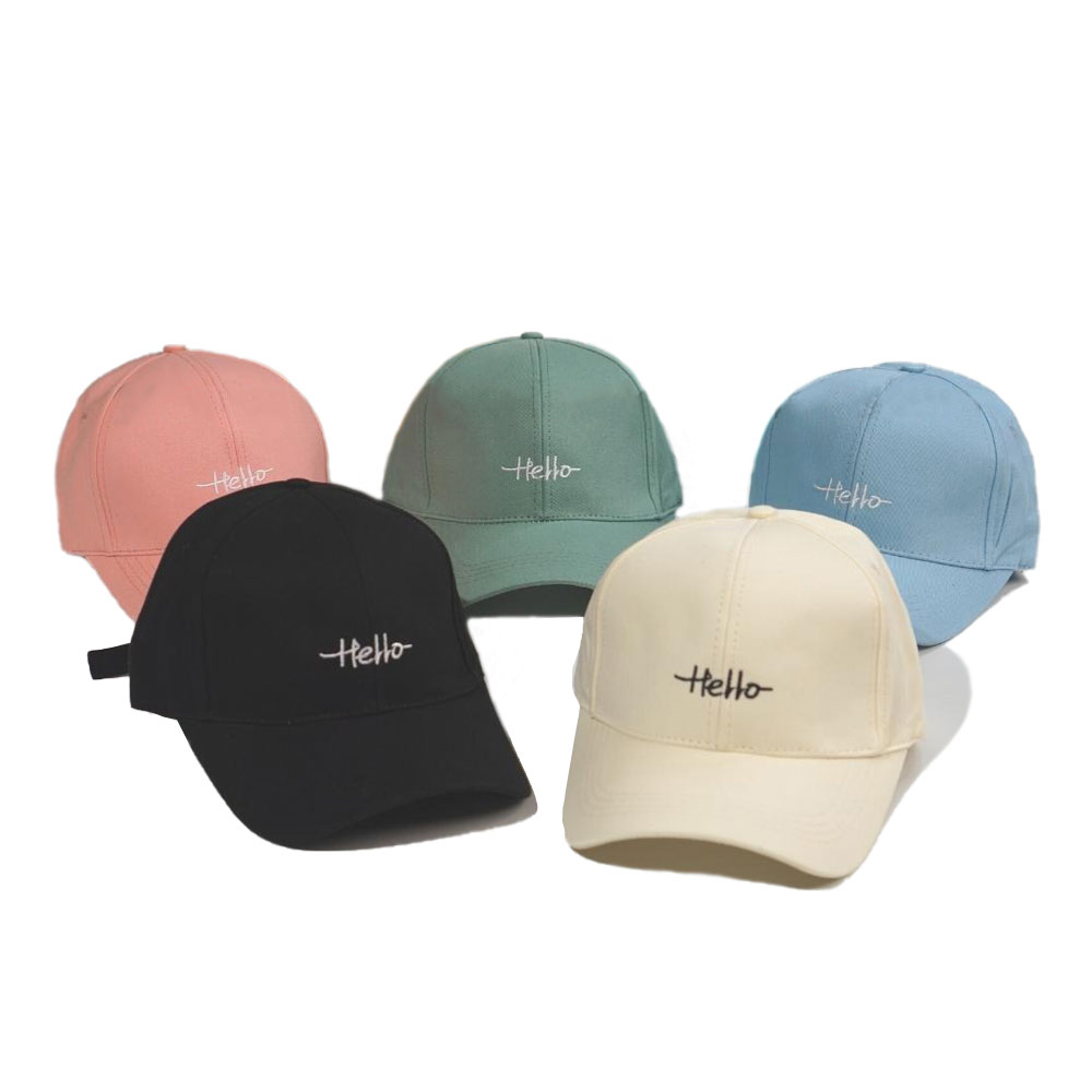 Mũ lưỡi trai - nón Ulzzang thêu chữ Hello unisex nam nữ chống nắng phong cách thời trang, cá tính
