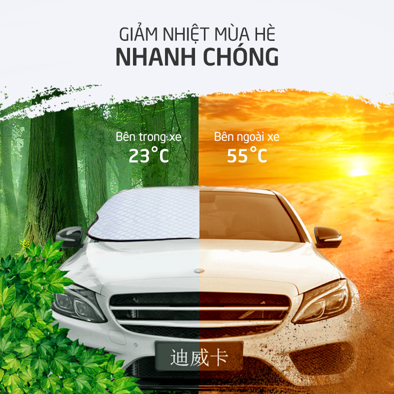 Tấm che chống nắng phản quang, cách nhiệt kính trước cho xe ô tô