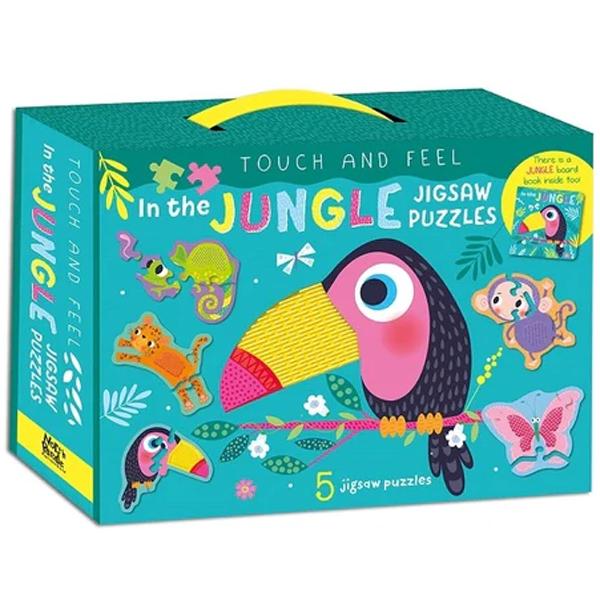 Touch And Feel Jigsaw Puzzles Boxset - Jungle (5 Jigsaw Puzzles)