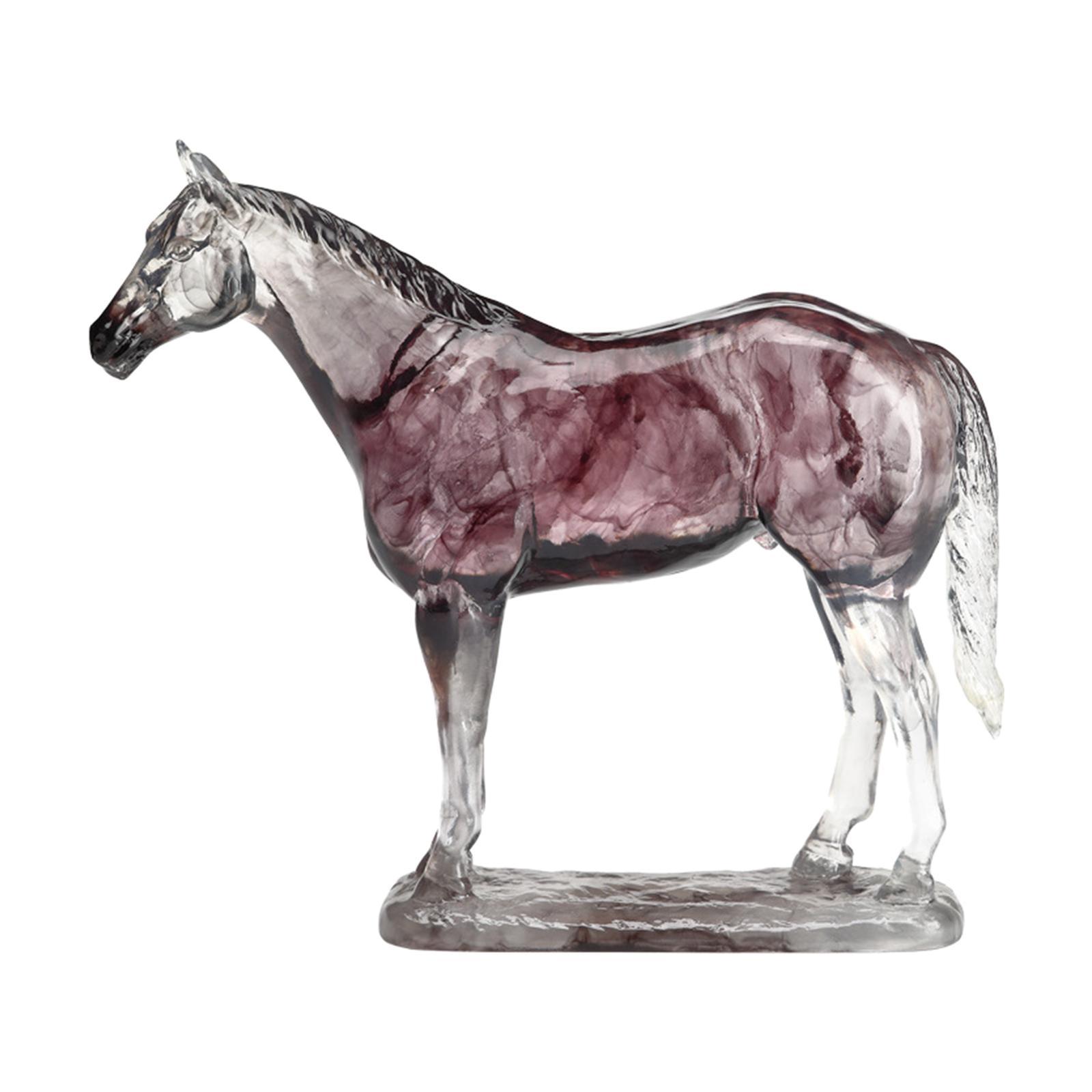 Horse Figurine Horse Sculpture Resin Horse Statue for Bookshelf Tabletop