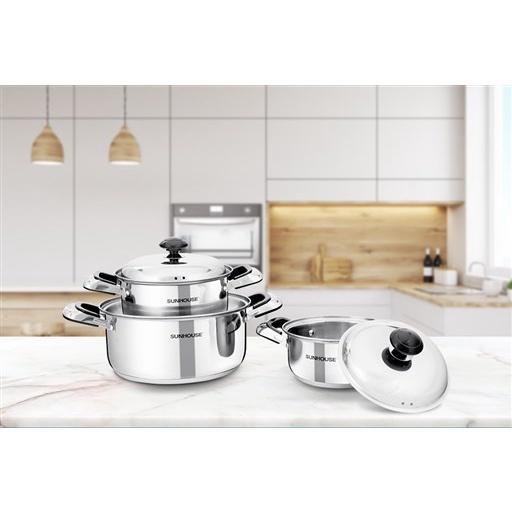 BỘ NỒI INOX 3 ĐÁY SH333
