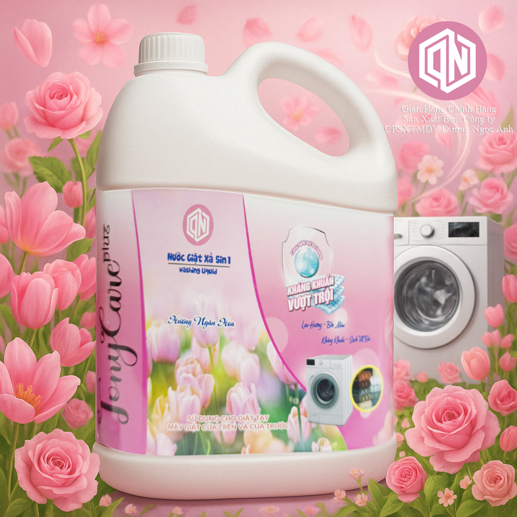 Nước giặt Tonycare 4000ml – Hương Ngàn Hoa sạch sâu, thơm ngát, an toàn cho sức khỏe – Chính hãng Tonycare