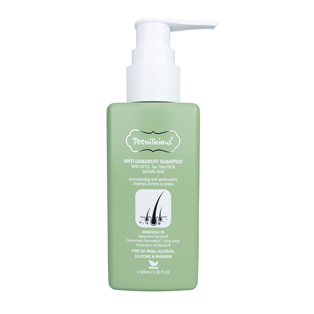 Dầu Gội Teenilicious Anti Dandruff Shampoo Hỗ Trợ Giảm Gàu, Giảm Ngứa Da Đầu &amp; Giảm Rụng Tóc 100ml