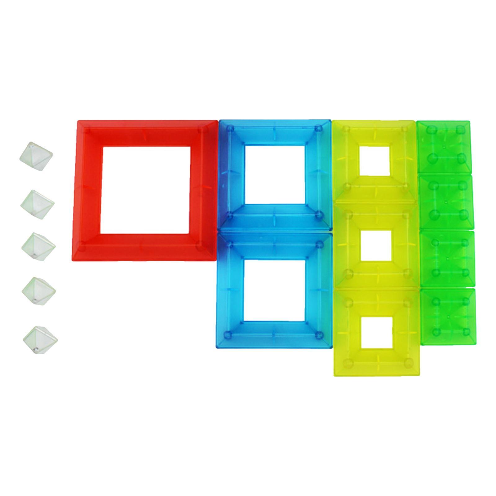 Matte Texture Toys Stacking Colorful Wisdom Pyramids for Toddler Children