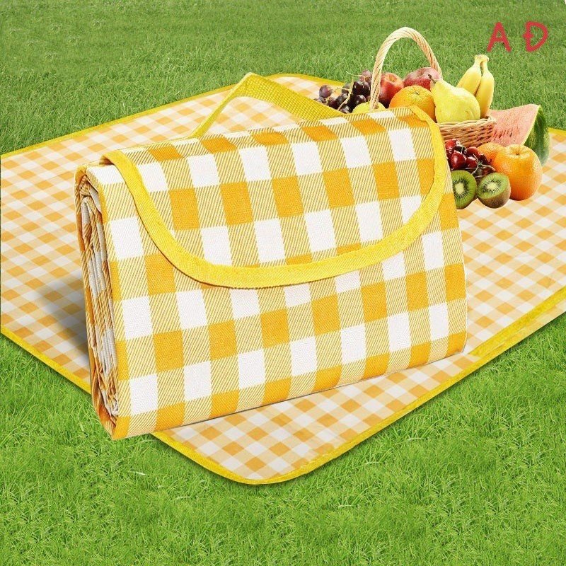 Thảm Picnic Dã Ngoại Sọc Caro Thích Hợp Đi Du Lịch, Đi Phượt Chụp Ảnh, Bạt Trải Cắm Trại Gấp Gọn