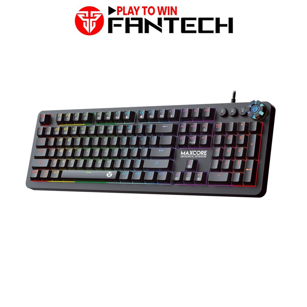 Bàn Phím Cơ Gaming Full-sized Có Dây Fantech MK852 MAXCORE Blue/Brown Switch LED RGB Gradient Full Anti Ghosting