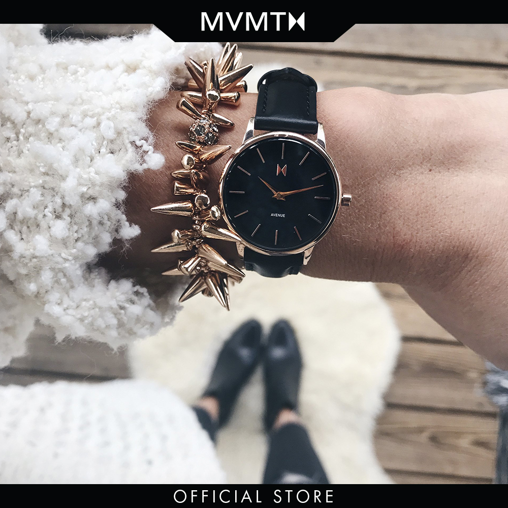 Đồng hồ Nữ MVMT dây da 28mm - Avenue MA01-RGBL