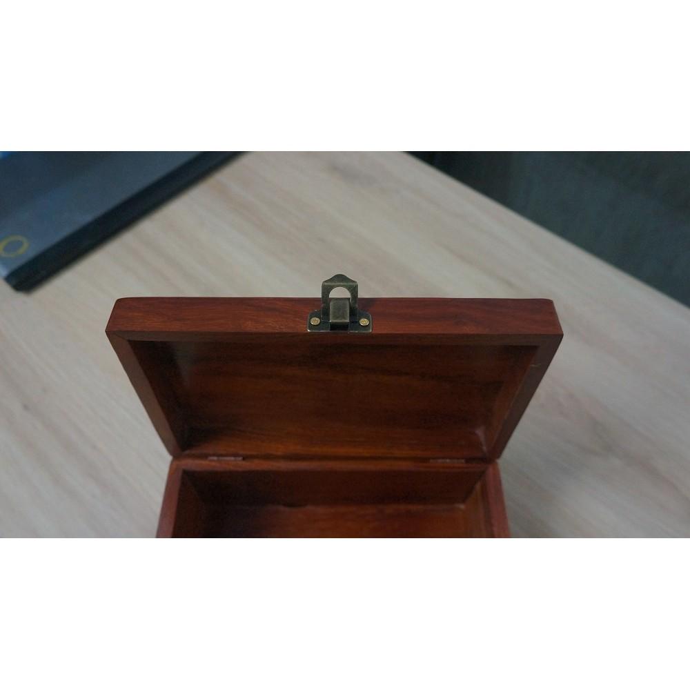 Hộp đựng đồ, đựng trang sức có quai xách gỗ hương
